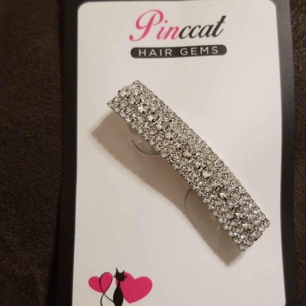 Pinccat hair gems hair clip  with rhinestones